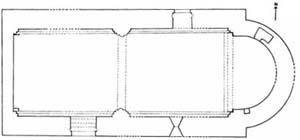 Hyères : plan de la chapelle (Croquis de Muriel Vecchione)