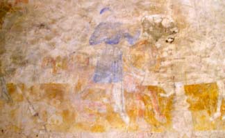 Le Guéliant : fresques de la chapelle