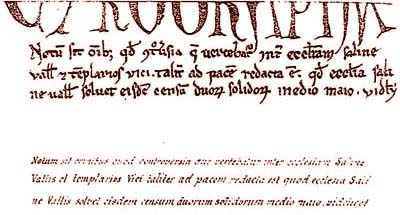 Gélucourt : cyrographe N°26 (1218)