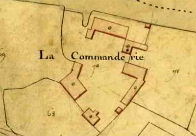 Le Guéliant : plan de la commanderie (1813)