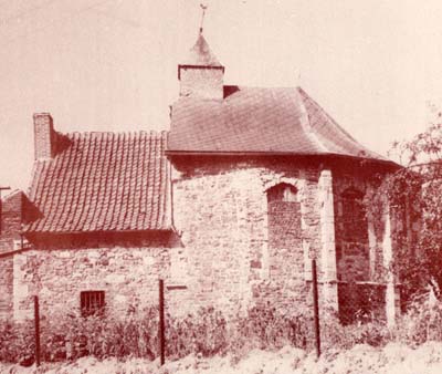 Haneffe : la chapelle - Cliché Musée de la Vie wallonne (1962)