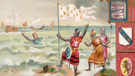 Huitième croisade : arrivée de Saint Louis devant Damiette (1249)